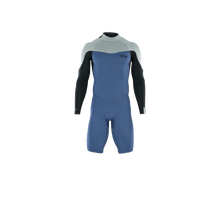 Cargar imagen en el visor de la galería, ION Men Wetsuit Element 2/2 Shorty Longsleeve Back Zip 2023