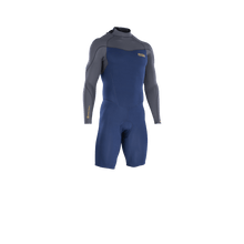 Cargar imagen en el visor de la galería, ION Men Wetsuit Element 2/2 Shorty Longsleeve Back Zip 2023